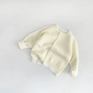 Wholesale 6 Months to 12 Months Cardigan Set Newborn Baby Boy Sweaters Designs for Kids