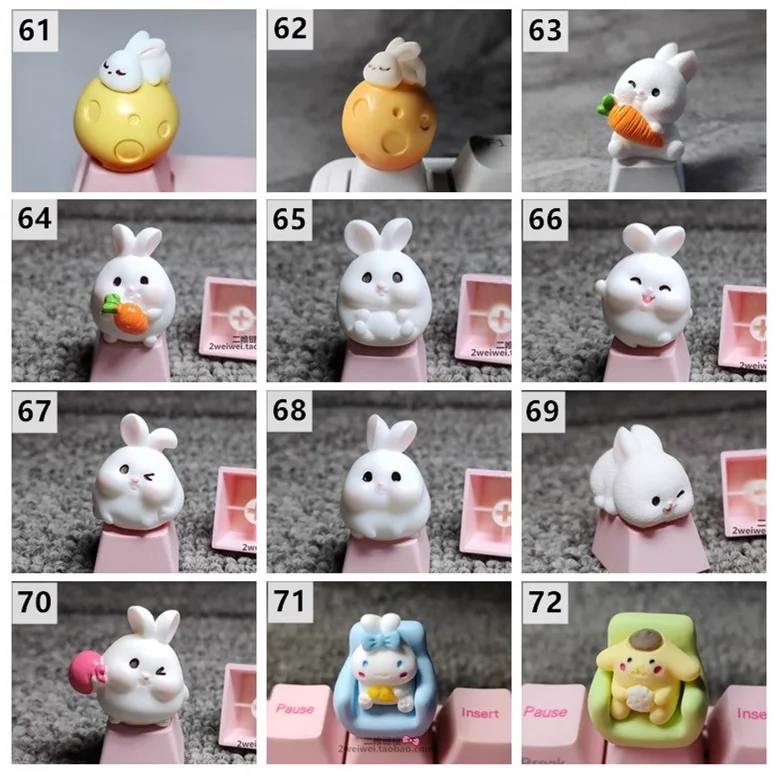 Lovely Cartoon Cute Custom Mechanical Keyboard Gaming Mechanical ...