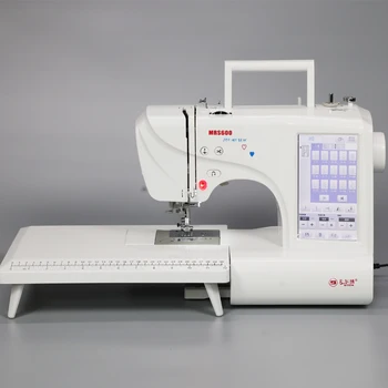 45W White Automatic Threading Home Embroidery Sewing Machine with Large 7'  Touch Color Screen - China Machine, Sewing Machine