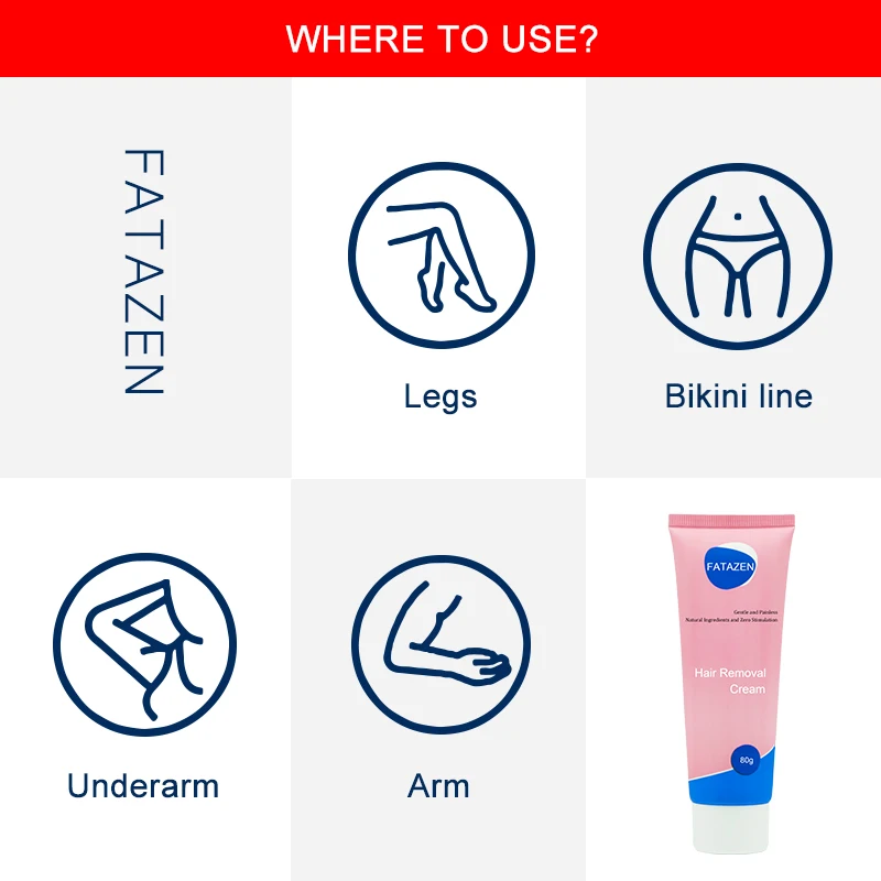 Fatazen Private Label 5 Minutes Organic Permanent Bikini Line Pubic