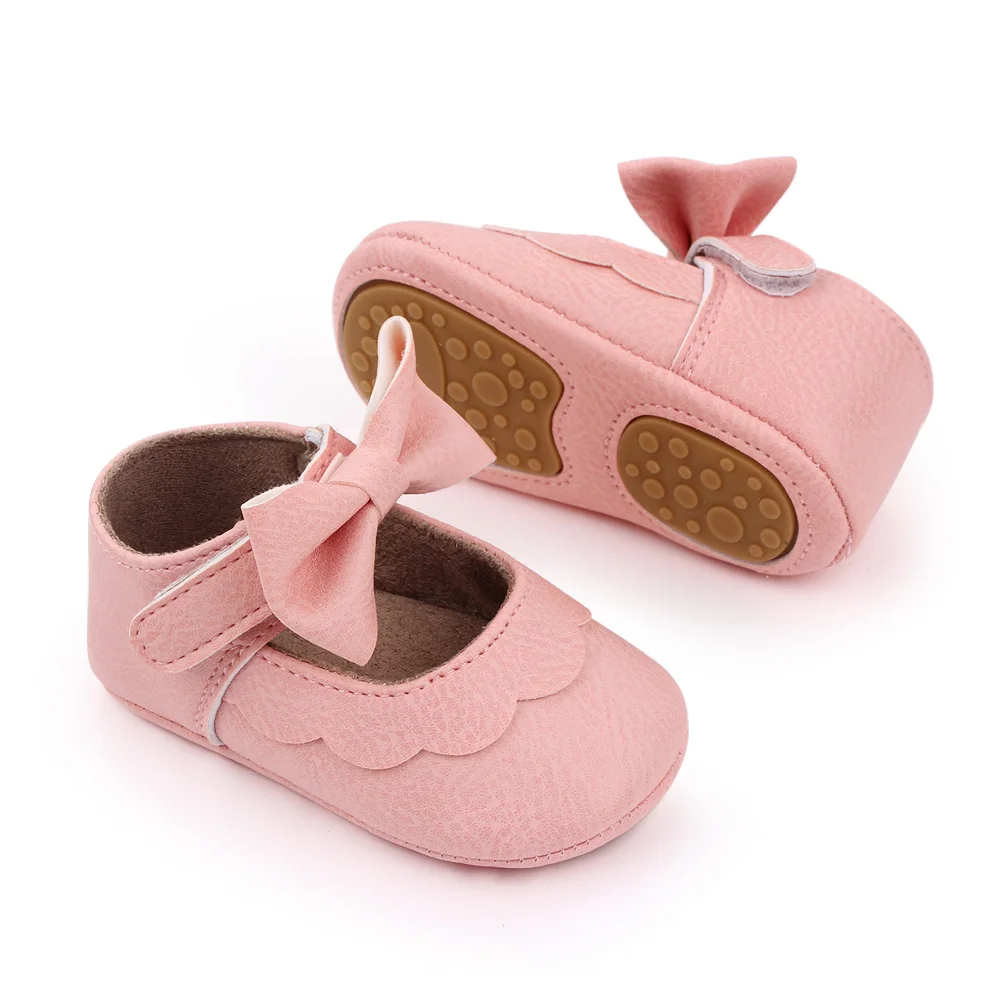 Baby Girls Shoes Rubber Sole High Quality Princess Dress Shoes Infant Toddler Shoes Newborn details