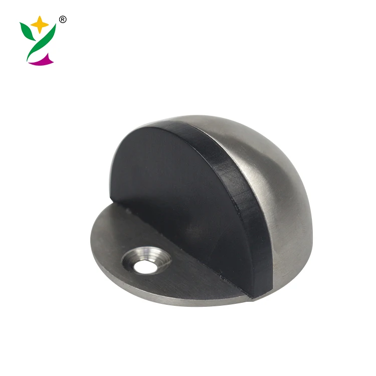 Usion Top Stainless Steel Door Stopper Rubber Door Stopper Shock Absorber for Glass Door
