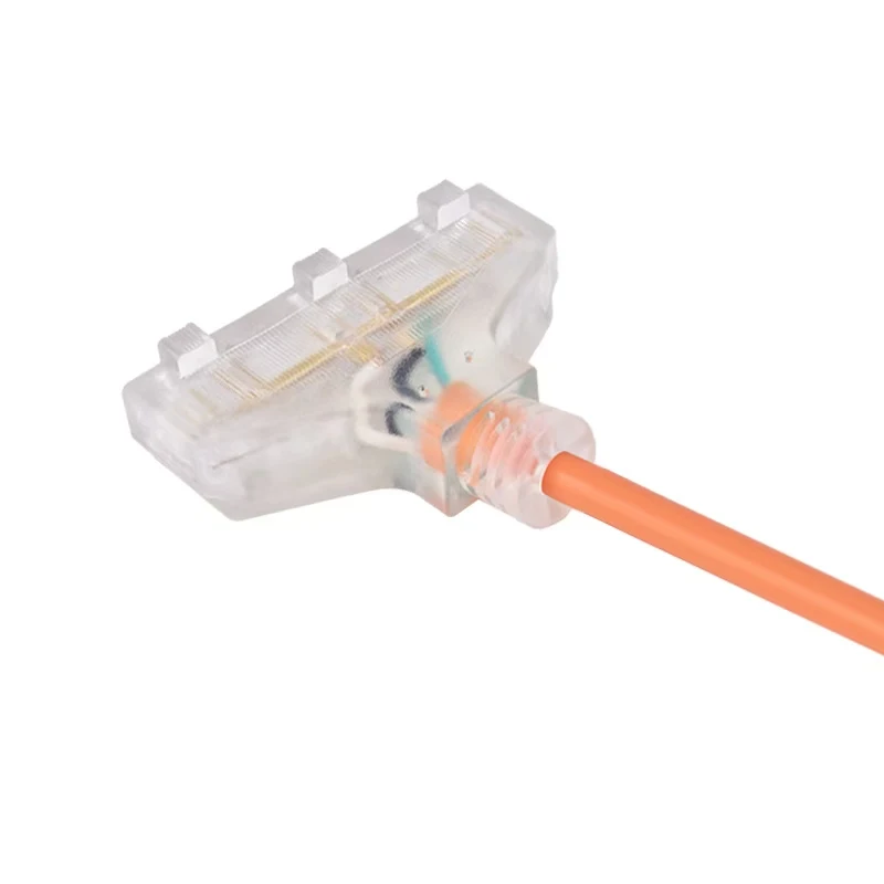 High Quality Power Cable Heavy Duty 3 Outlets UL Approved Power Extension Cord with Three Pin Plug factory
