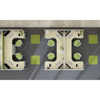 Standard Sizes Of Office Workstation 4 Person Office Partition ...