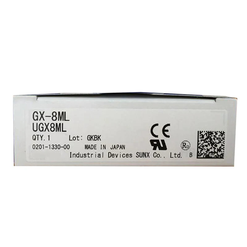 New Original  GX-8ML Proximity Sensor, GX Series. Suitable for industrial automation metal object detection and position limit sensing. 12-24VDC power supply, compact cylindrical design, high sensitivity, strong anti-interference,