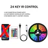 5V, 24 teclas IR, recubrimiento de pegamento, 30 LED/m