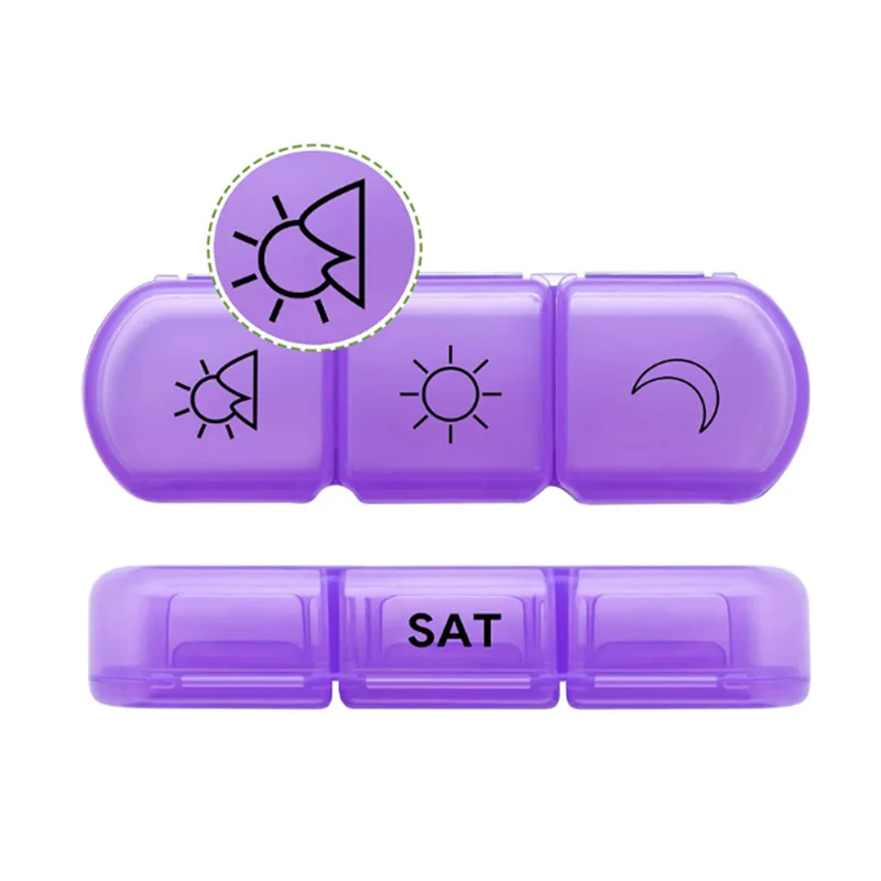 Прозрачная коробка для лекарств большой емкости, 21 отделение, коробка для еженедельных таблеток