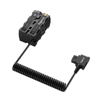 For SmallRig D-Tap to Dual-Sided NP-F Dummy Battery with USB-C DC Port LED Display Monitor Wireless Video Transmitters