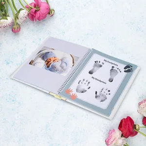 New Arrival Hardcover Baby Memory Book Loose-Leaf Binding Paper Cover Perfect Gift for Newborn Baby Boy or Girl