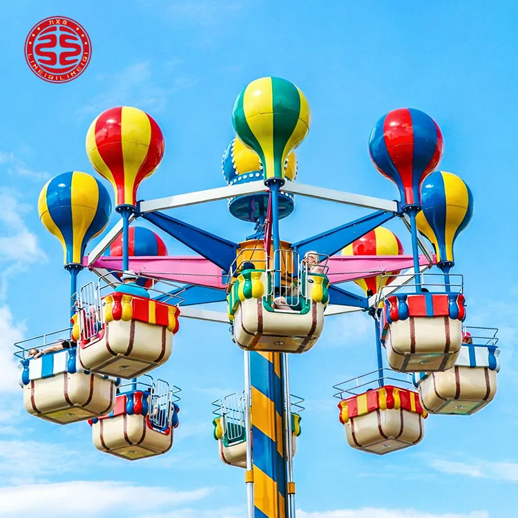 Outdoor Amusement Park Rides Equipment Fairground Attraction Game Thrill Manege Samba Balloons Tower Fiberglass 32 Capacity