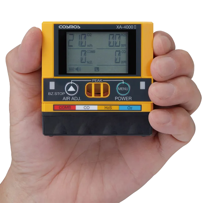 NEW Cosmos Diffusion XP-4400II Handheld Combustible Multi-Gas Concentration Detector for O2 CO H2S CH4  LPG Town Gas I-C4H10