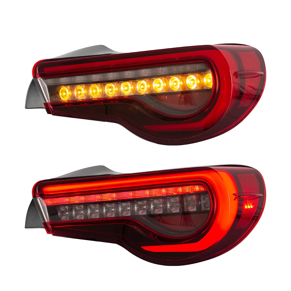 Vland LED TailLights For Toyota GT86 2013-UP Rear Lamp Red Smoked with Dynamic LED Car Accessories Manufacturer Wholesales factory