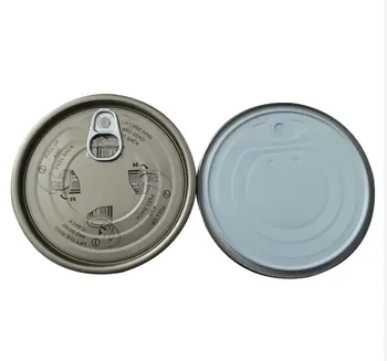 TFS Tin Free Steel SPTE Tinplate Covers Easy Open End Lids 99mm 83mm #401 Top Lid with White Inner Coating for Tomato Paste