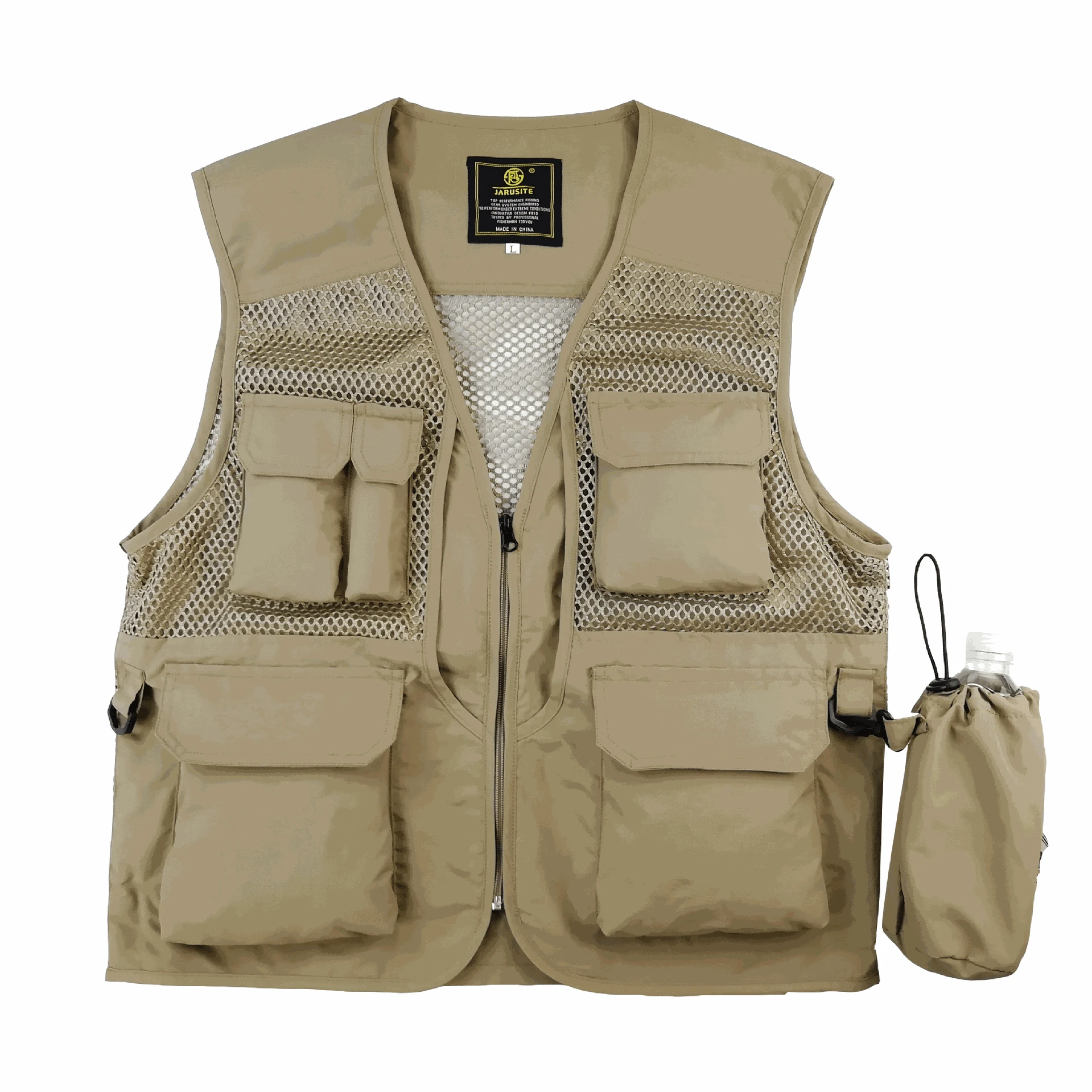Mens Pockets Jacket Outdoors Travels Sports Photography Vest Tops 