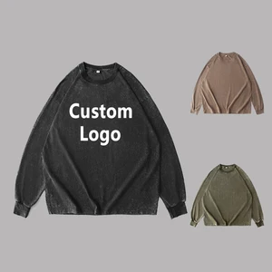 High Quality Heavyweight Men's Hoodie No String Streetwear Fashion Vintage Custom Unisex Acid Wash Hoodie