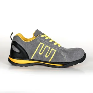 Waterproof Steel Toecap Protective Rubber Outsole Anti-Impact Anti-Puncture Suede Cow Leather Steel Toe Safety Shoes
