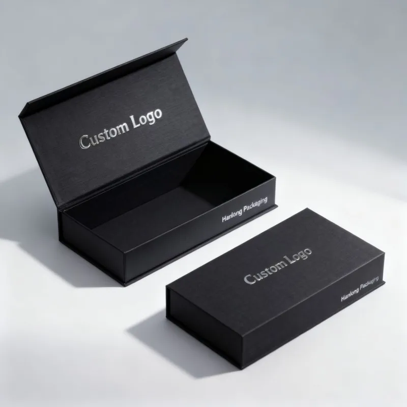 product customized black book shaped cardboard packaging box magnetic credit vip card gift box recyclable paper boxes with inserts-2