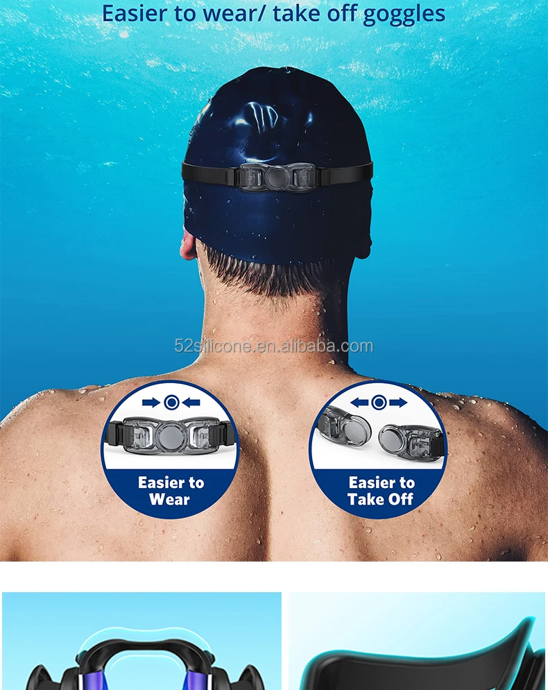 Waterproof swim goggles fashion