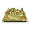 Poteaux de support en bois de 12 cm pour plateformes vertes