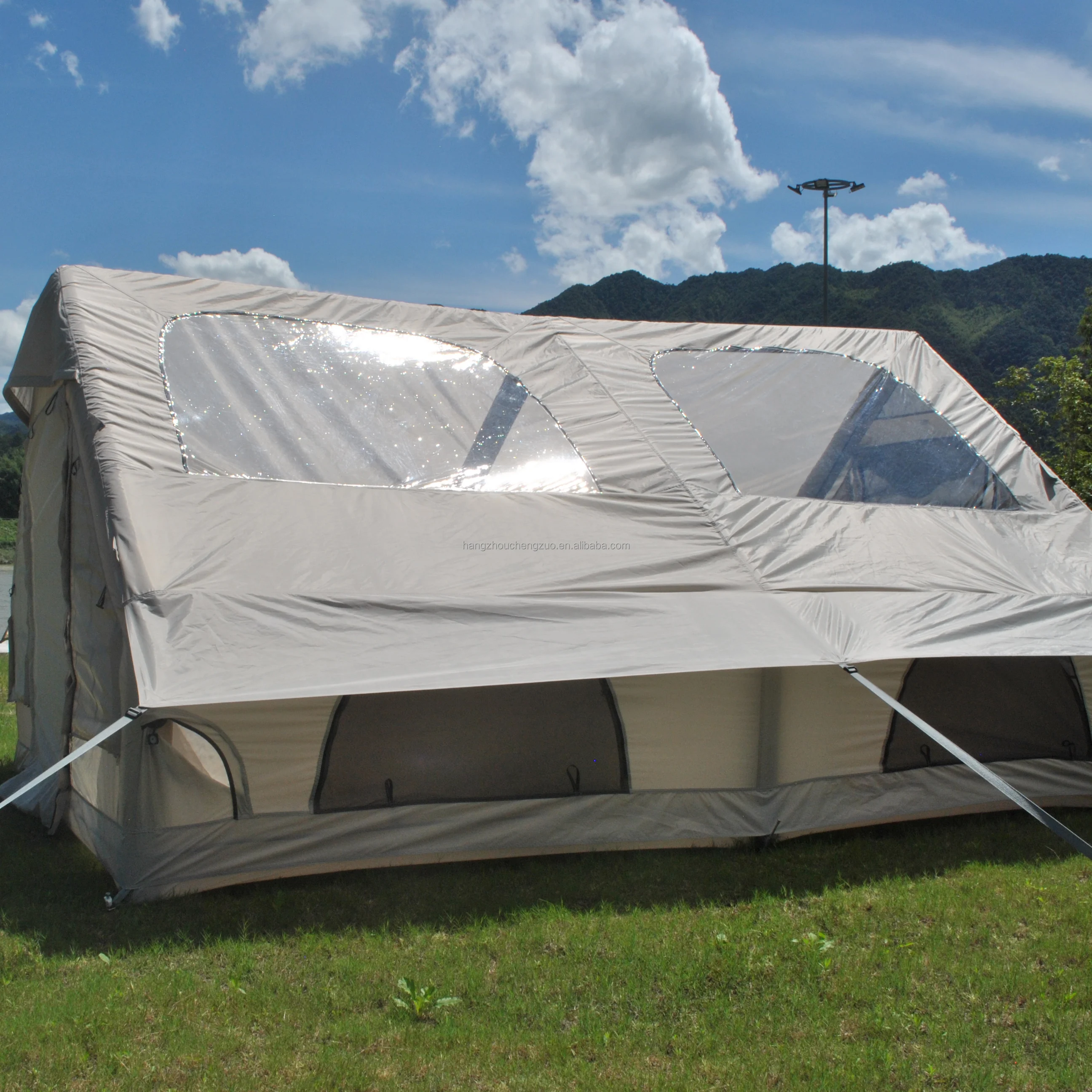 13' X 10' Aufblasbares Campingzelt für 8-10 Personen, Großes Aufblasbares Zelt, 4-Jahreszeiten Aufblasbare Zelte, Aufblasbares Kabinenzelt – Detail 6