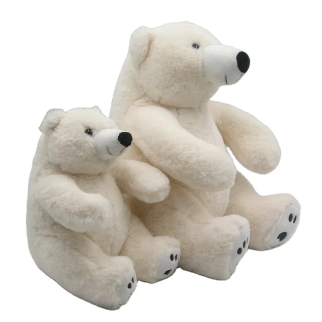 Lindos Juguetes de Peluche de Oso Polar Blanco Esponjoso Juguete Suave de  Oso Polar