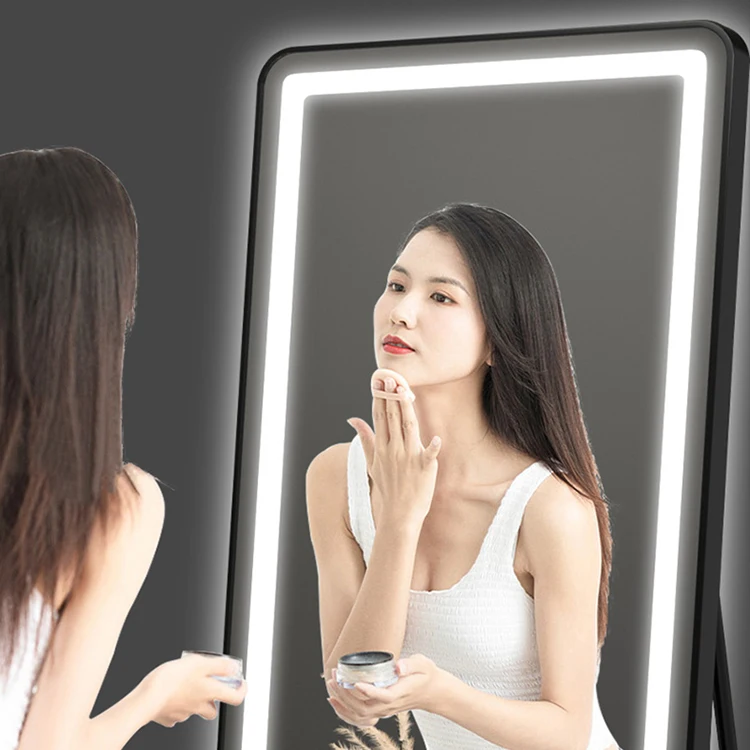2023 New Design Luxury Rectangle Smart Magic Foto Master Miroir Selfie Led Mirror Photo Camera Booth Shell Light up Mirror