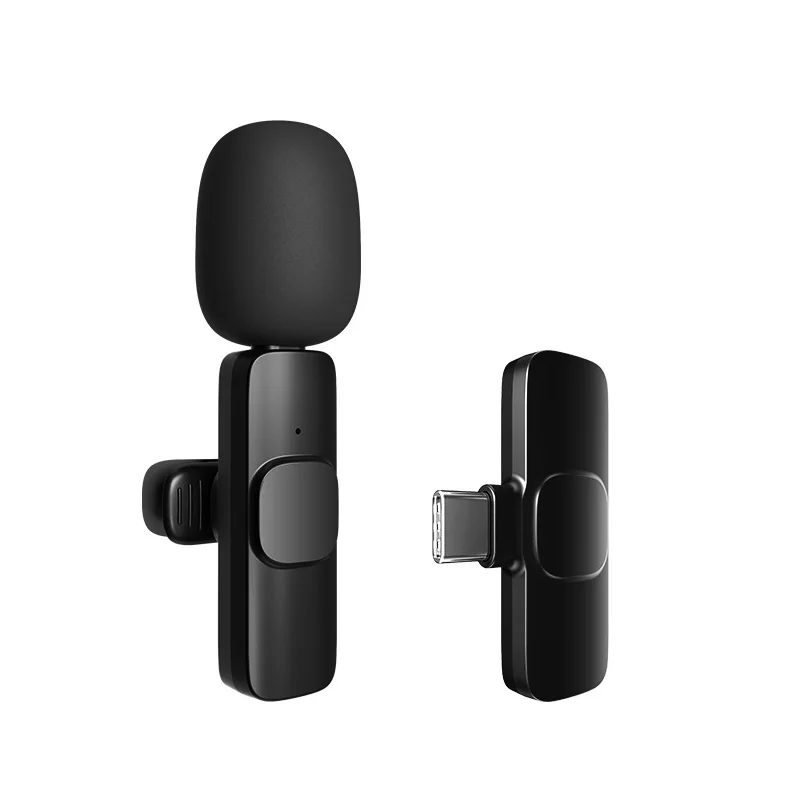 Portable Mini Wireless Lavalier Microphone for Smartphone Pocket Lavalier Microphone Clip Small Microphone for Phone Computer