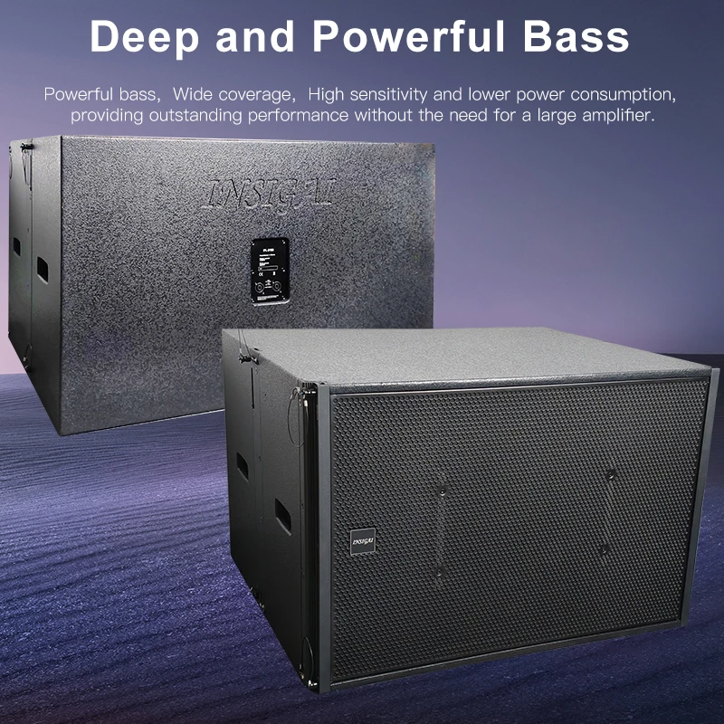 Dual 18 Inch Bass Speakers - Powerful 1200W-7800W Output