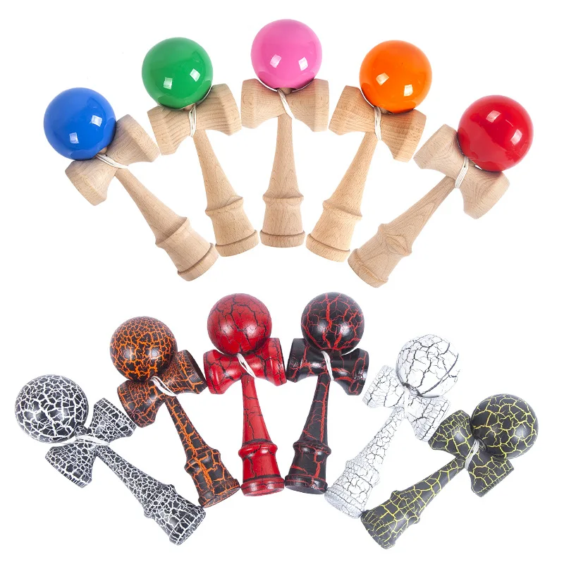 Wholesale Custom Japanese Wooden Kendama Toys Adults Children Sword Outdoor Sports Competition Skill Ball Hand-Eye Toy