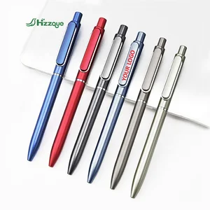 Custom Logo Printed 0.5mm Ballpoint Gel Pen Plastic Business Pen Hotel Office Advertising Signatures Business Promotion Gifts