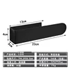 Towel bar-short-black