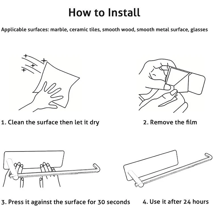 Paper Roll Towel Holder Stainless Steel Racks Under Drawer Cabinet Door Back Hanging Hook Holder Kit Buy Cheaply On