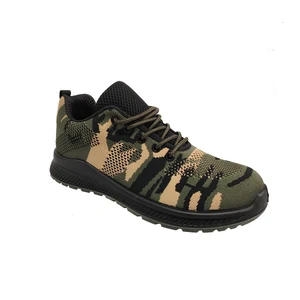 Wholesale Fly Knit Fabric Low Cut Safety Shoes Anti Smash Puncture Proof Security Shoes Breathable Lightweight Work Footwear