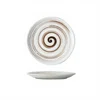 6inch japanese style shallow bowl-moon swirl