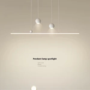 JACKSUN Creative Modern Simple LED Pendant Light Middle Size Aluminum Minimalist Dining Table Bedroom Living Room Pendant Lamp