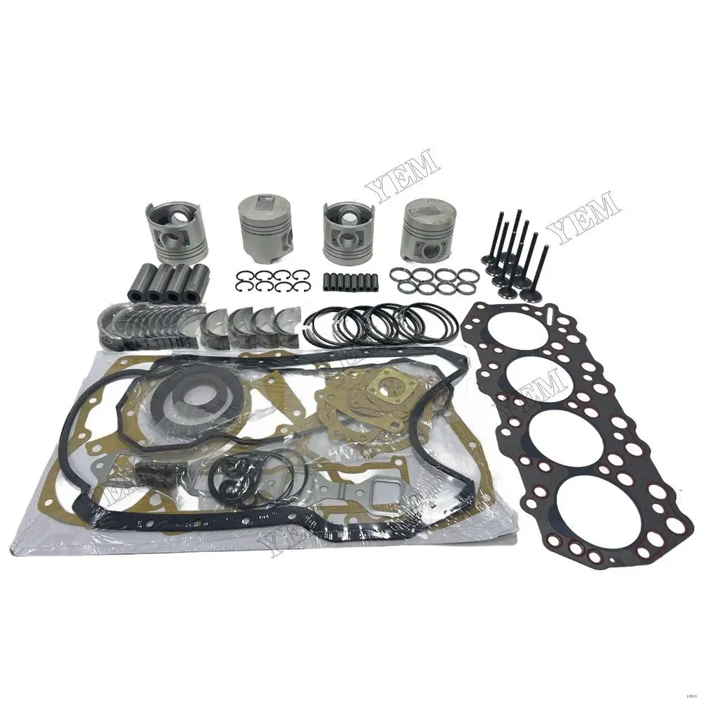 Overhaul Rebuild Kit (No Cylinder Liner) for Mitsubishi S4Q S4Q2 S4Q2-T Engine for TEREX HR18 TC51 TC65 32C17-00100 32C17-05100