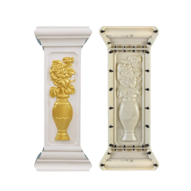 Precast Plastic Concrete Baluster Side square Column Pillar Molds