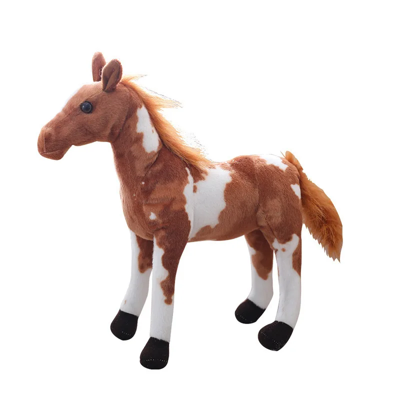 standing plush horse