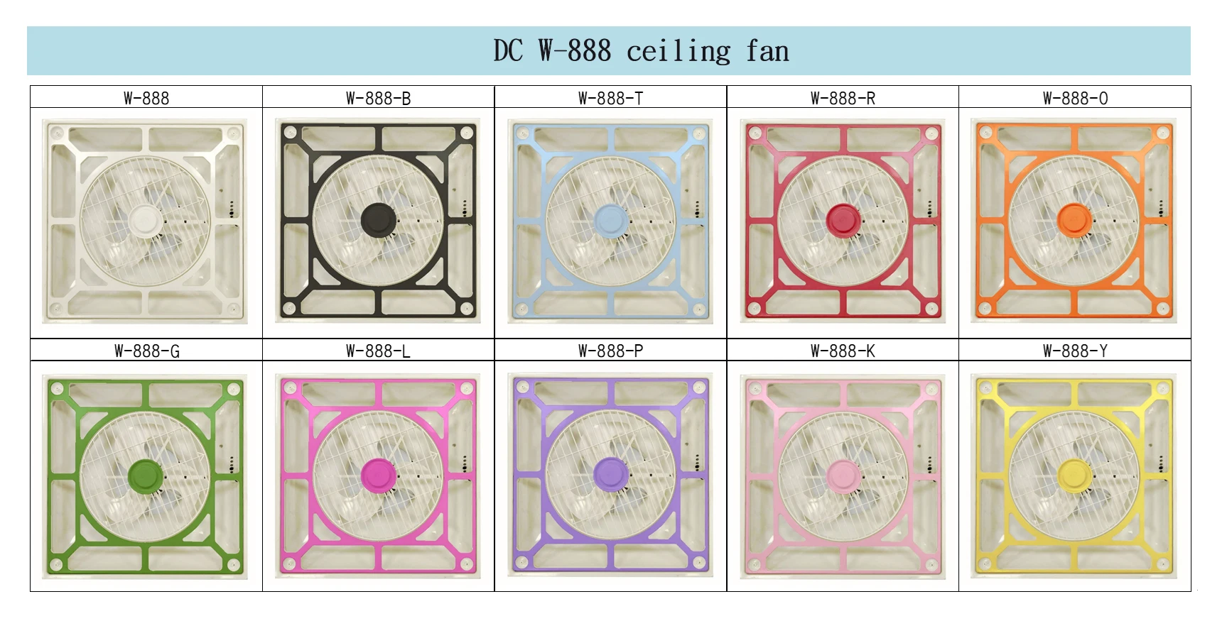 Quality Guarantee 2024 Fan Colorful  Electric Fan 100% Made in Taiwan 100V-240V Modern Box Ceiling Fan With Remote Control