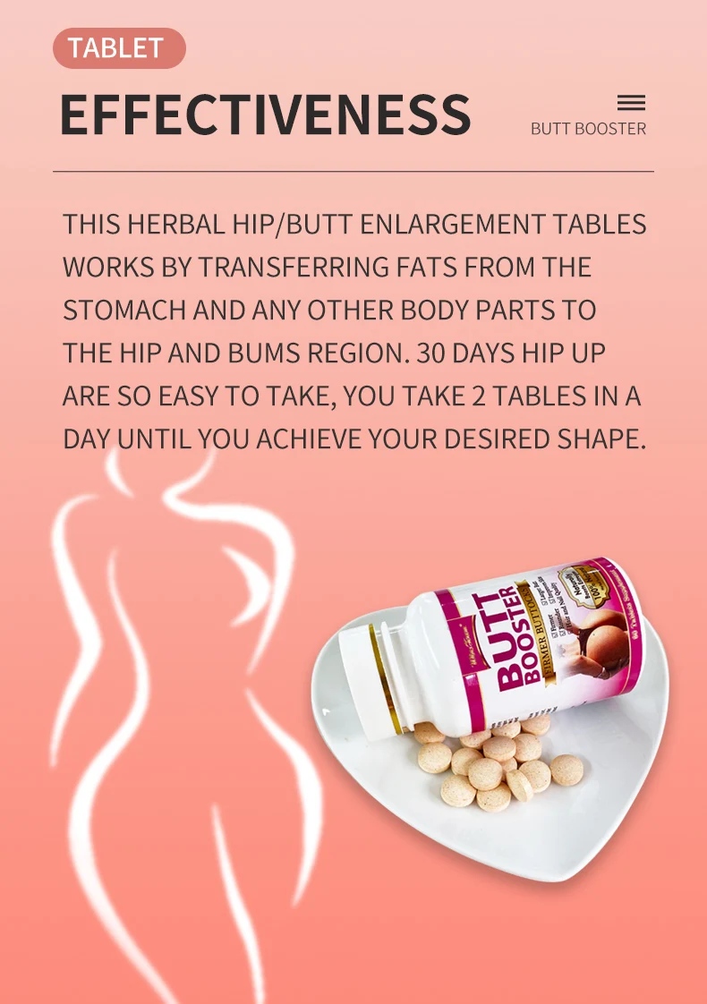 Hip Big Butt Tablet For Sexy Firming Buttock Hips And Butts Pills Enhancement Buttock Tablet