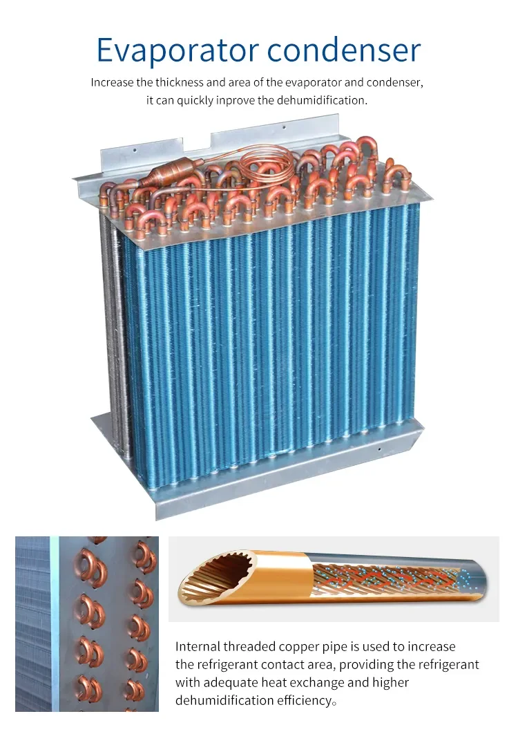Industrial Dehumidifier, 40L-1200L/D, 220V, Ceiling - detail 22