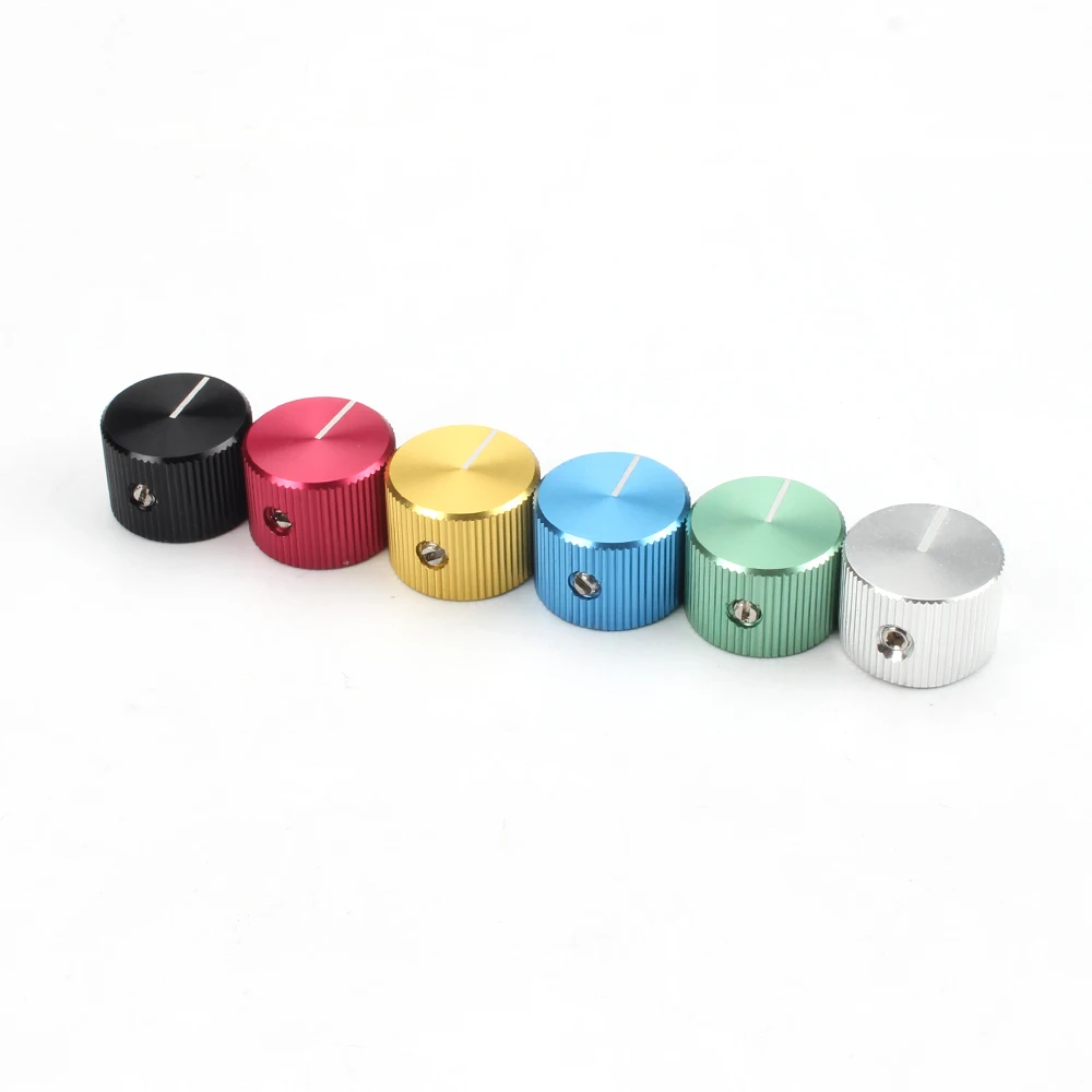Mini Potentiometer Control Metal Knurled 6MM Shaft Aluminum Audio Knob