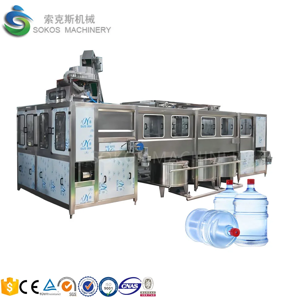 Advanced Automatic Barrel Water Filling Machine for 5 Gallon Bottling Filling Plant