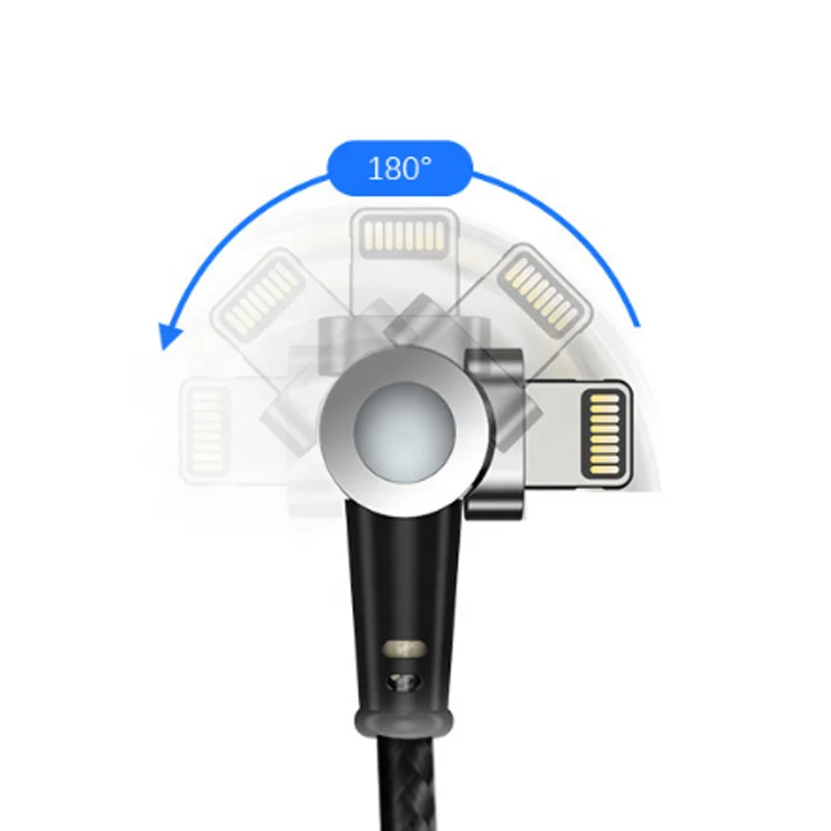 
Магнитный USB-кабель для Android Data Sync, нейлоновый Плетеный Магнитный зарядный кабель, вращающийся на 180 градусов, магнитный кабель для передачи данных 
