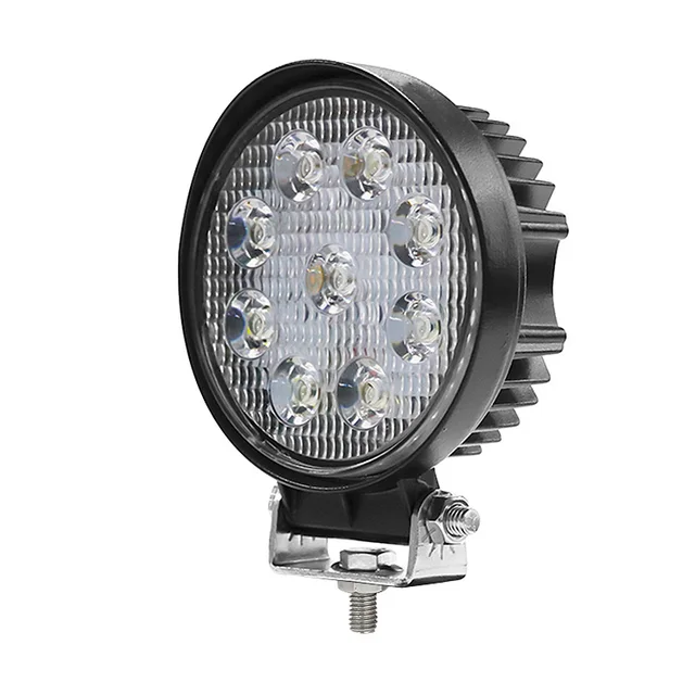 Round 27W 2150LM mm LED Work Light 4 Inch 24V 12v Flood/Spot Beam LED Heavy Duty Work Light