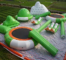 inflatable aquatic water park on water floatable inflatable amusement park for lake water