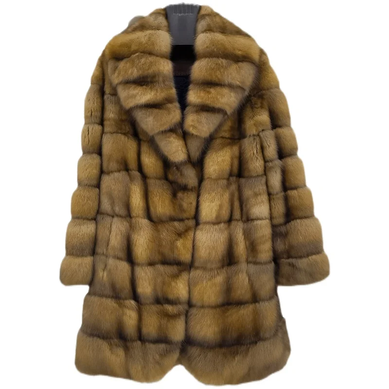 Super Nice Quality Russia Sable Fur Coat With Bigger Collar From The ...