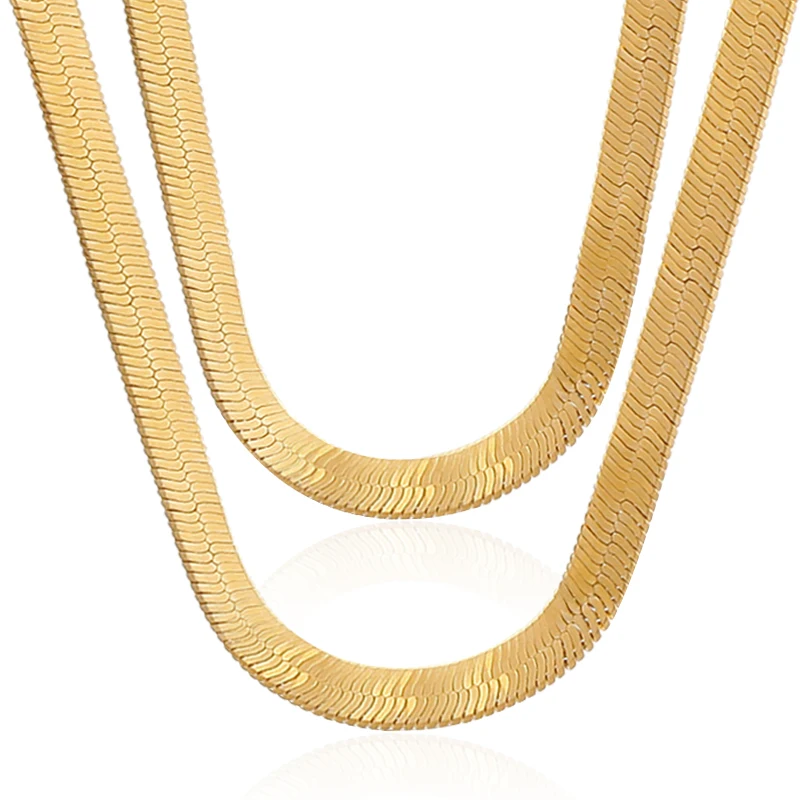 Stainless Steel Chain Filled 18k 