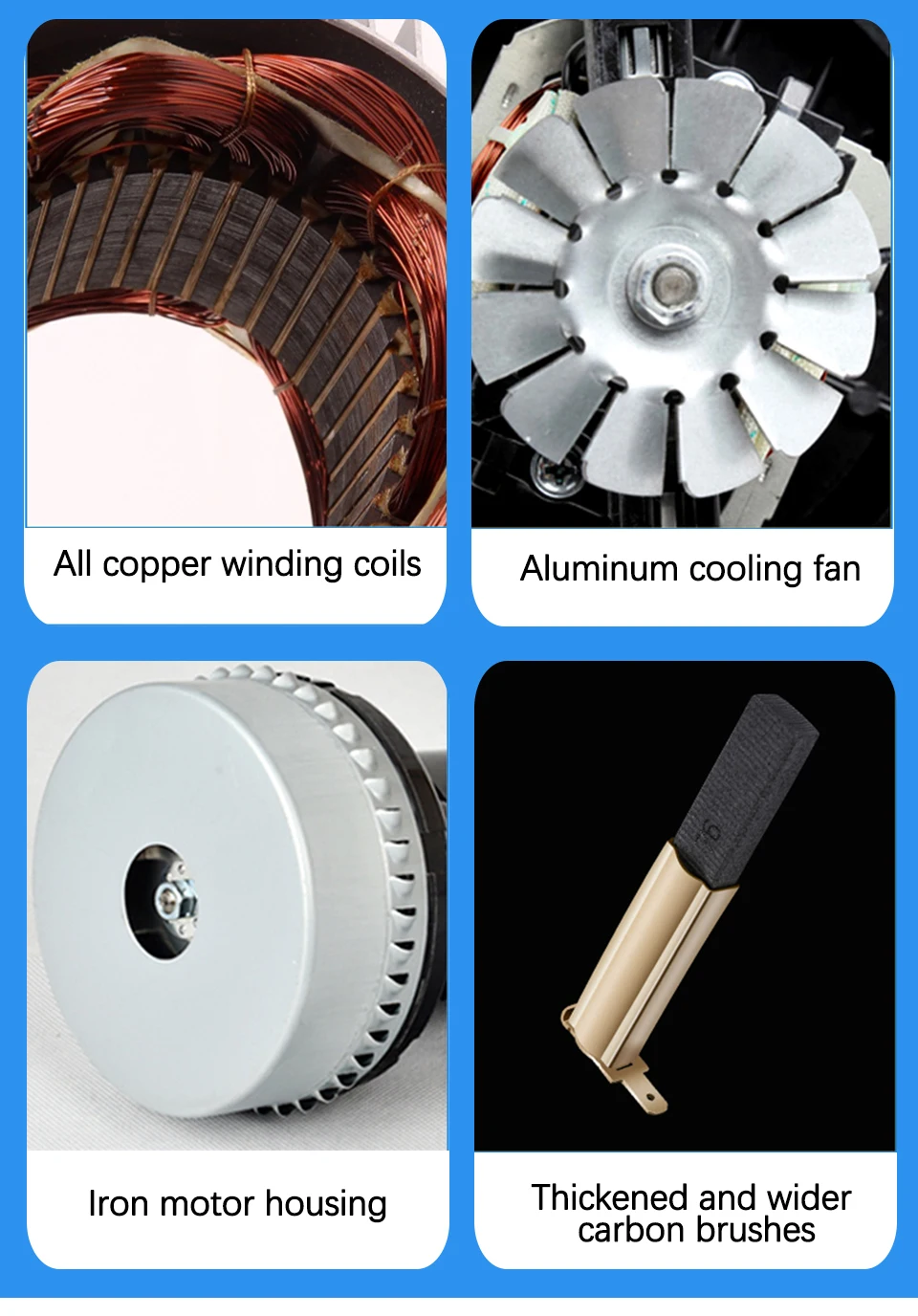 Jupiter Motor 110v 240v 24v 300w 500w Vacuum Cleaner Spare Parts ...