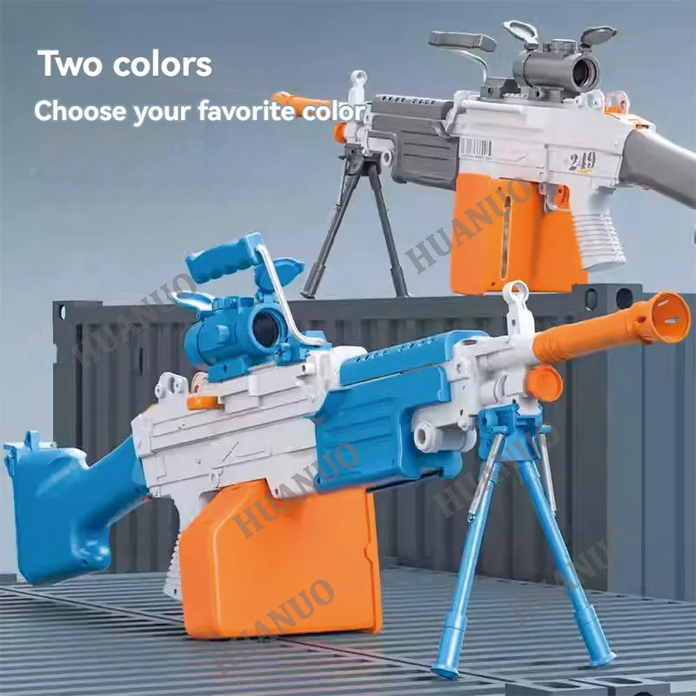 Large M249 Electric Water Gun - High Power 660ML Capacity Squirt